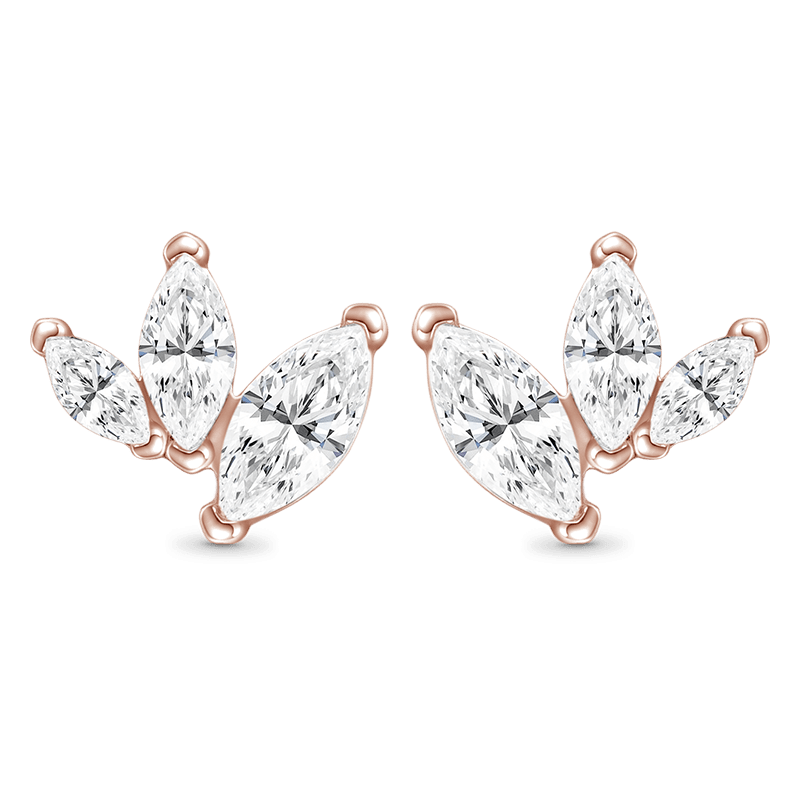 Gnoce Leaf-shaped Stud Earrings