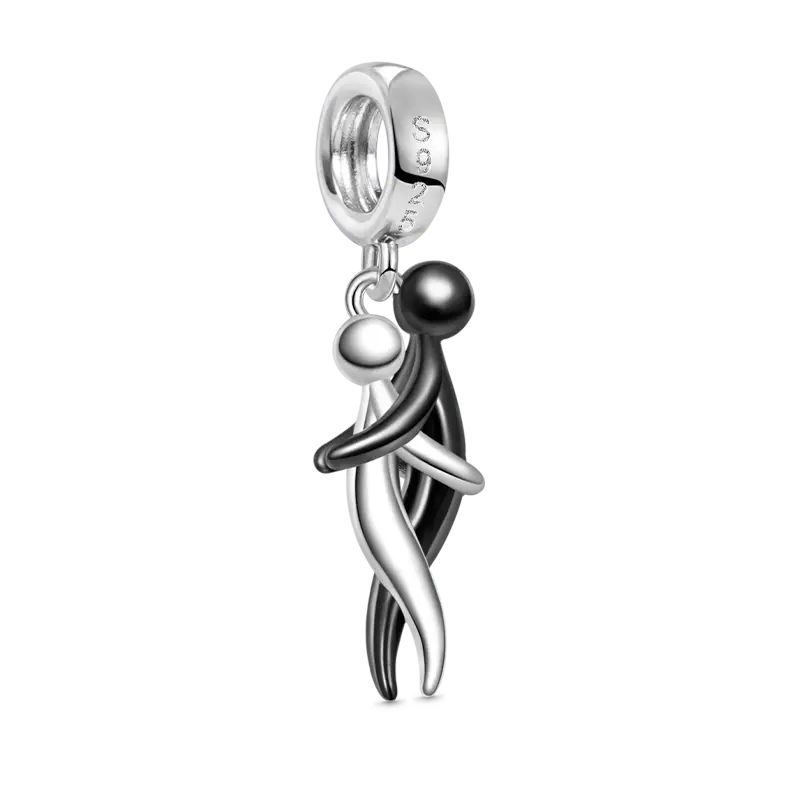 Gnoce Lover Embraces Romantic Pendant Dangle Charm