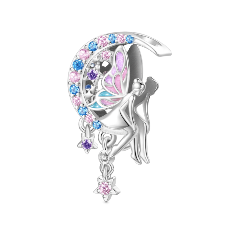 Gnoce Moon Butterfly Fairy Charm