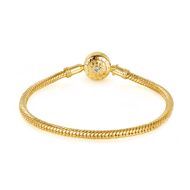 18K Gold Plated Classic 925 Sterling Silver Bracelets