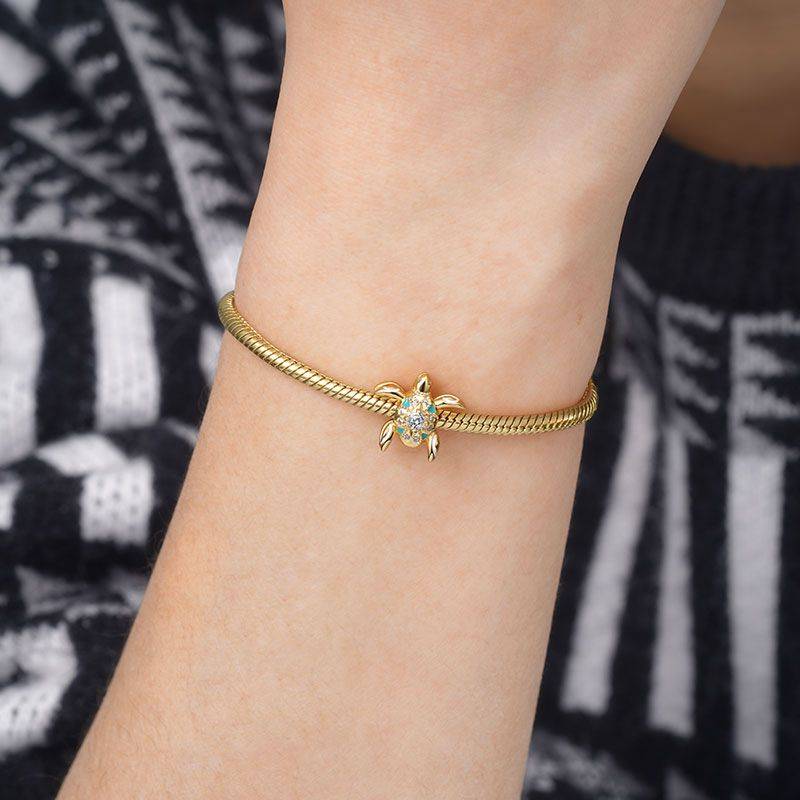 Gnoce Double-sided Turtle Summer Friends Charm