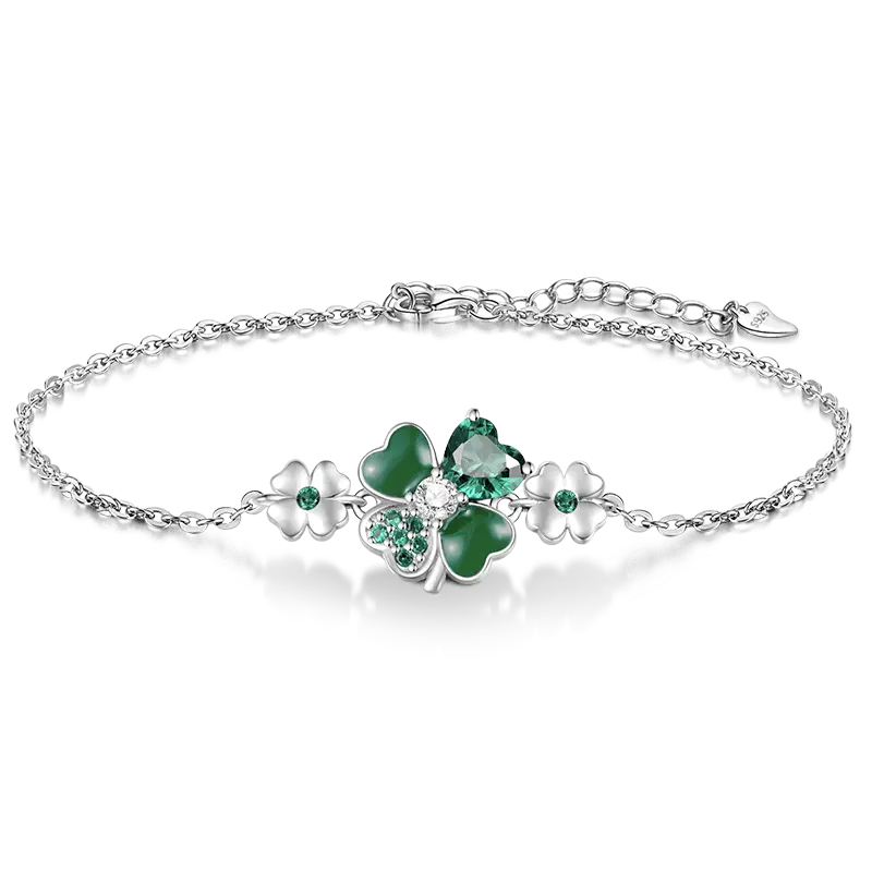 Gnoce Lucky Four Leaf Clover Bracelets