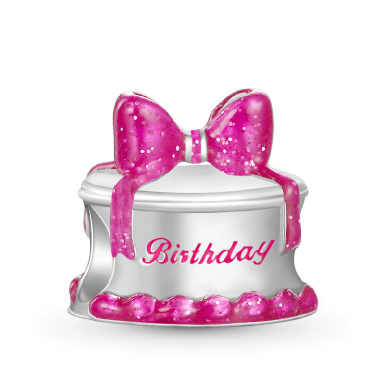 Gnoce Pink Birthday Cake Charm