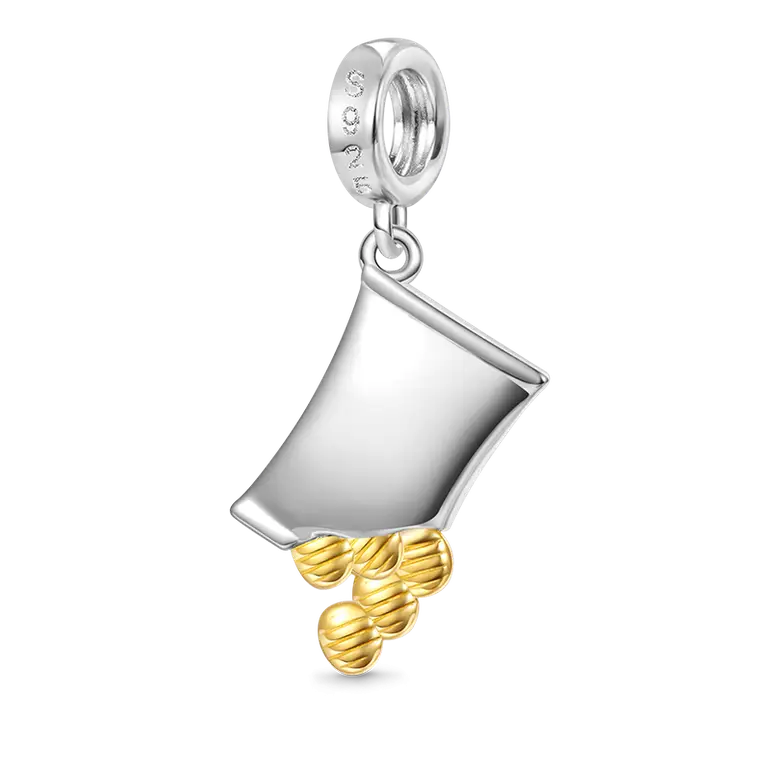Gnoce Snack Food Potato Chips Pendant Dangle Charm