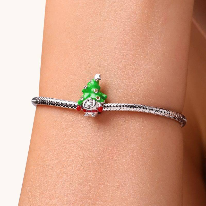Gnoce Christmas Tree Gnome Charm