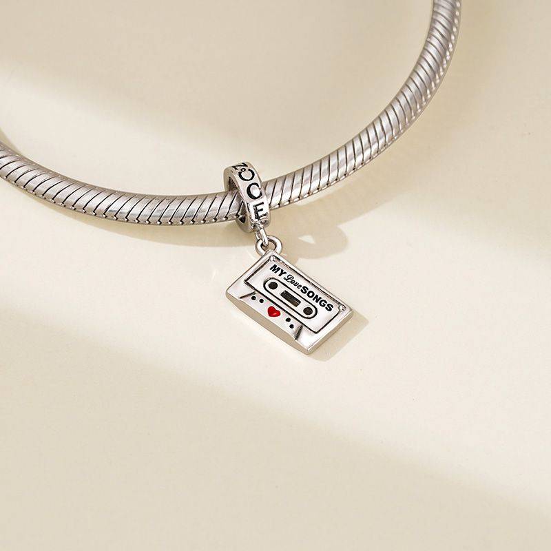 Gnoce Cassette Tape Pendant Dangle Charm