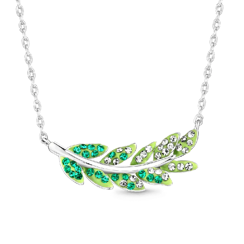 Gnoce Olive Leaf Pendant Necklaces