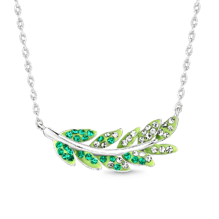 Gnoce Olive Leaf Pendant Necklaces