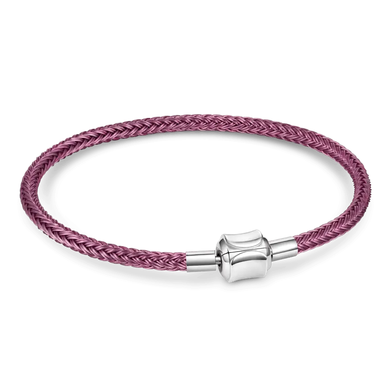 Gnoce Purple Basic Bracelets with 2 Pieces of Stoppers