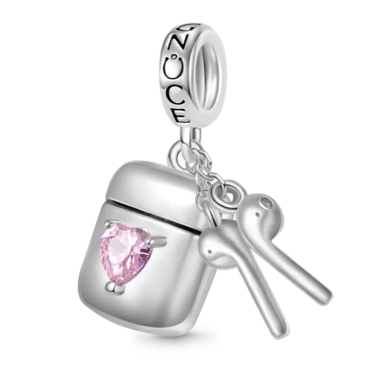 Gnoce Earphone Box Triple Pendant Dangle Charm