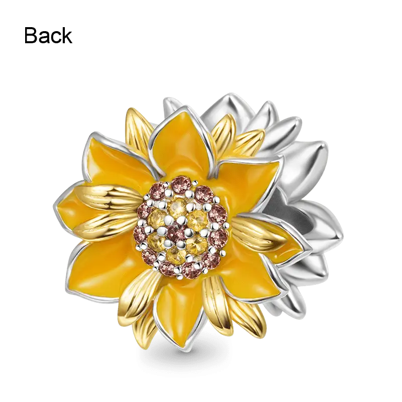 Gnoce Sparkling Sunflower Charm