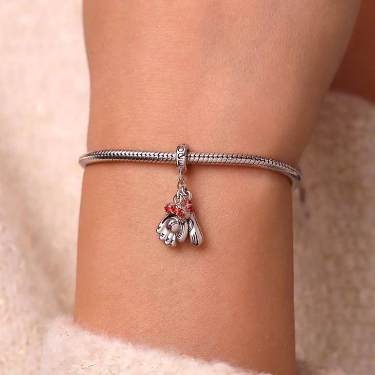 Gnoce Baseball Gloves & Bats Pendant Dangle Charm