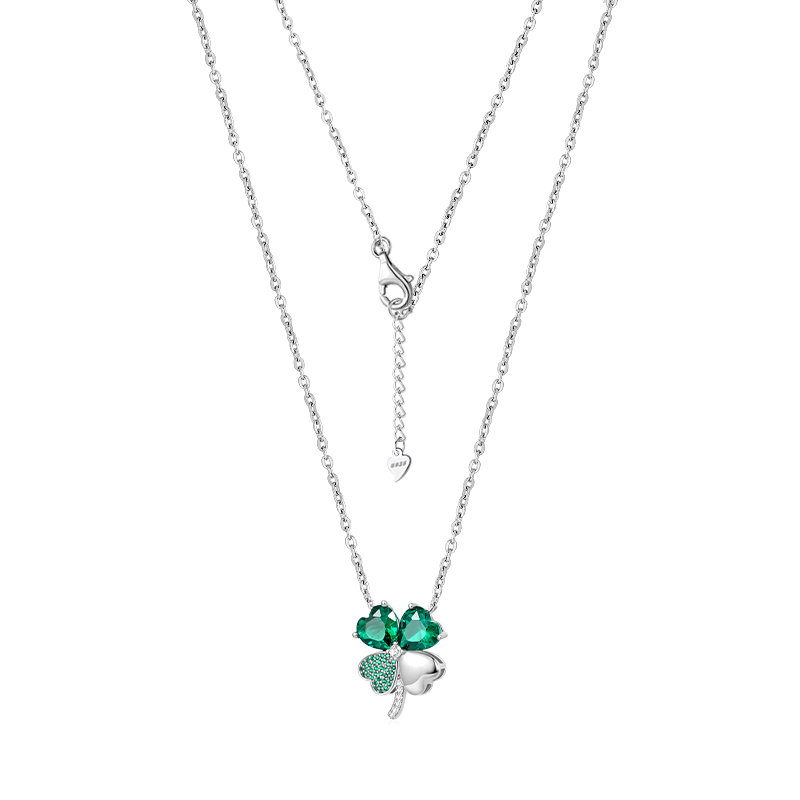 Gnoce Lucky Four Leaf Clover Necklaces
