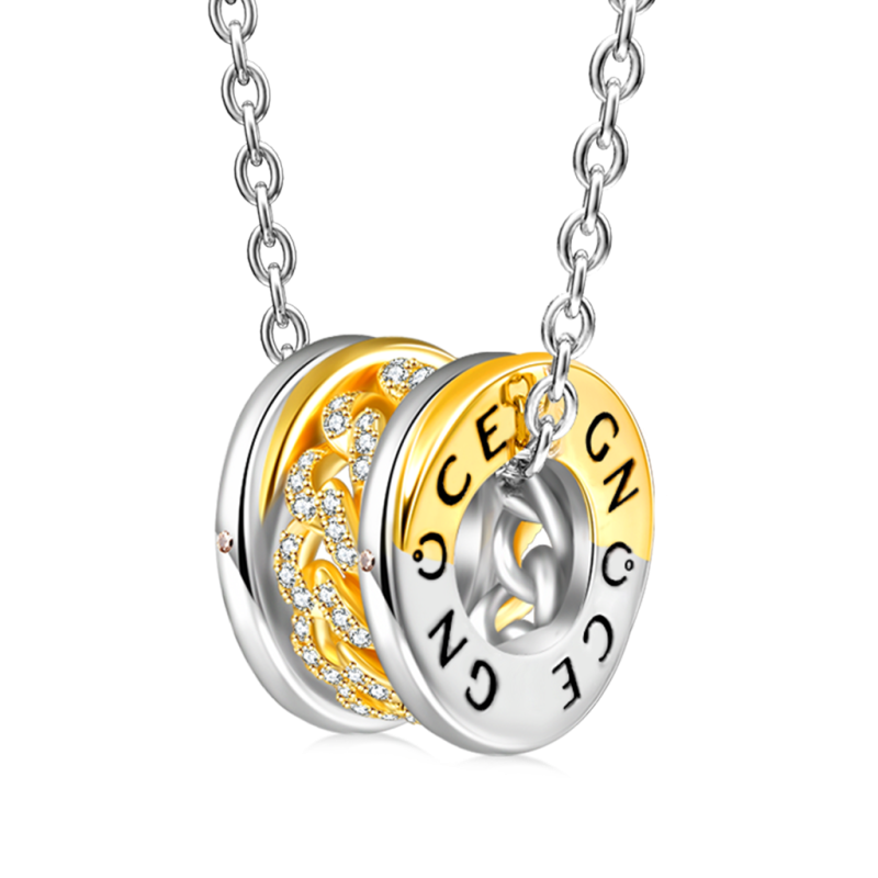 Gnoce Interlocking Link Pendant Necklaces