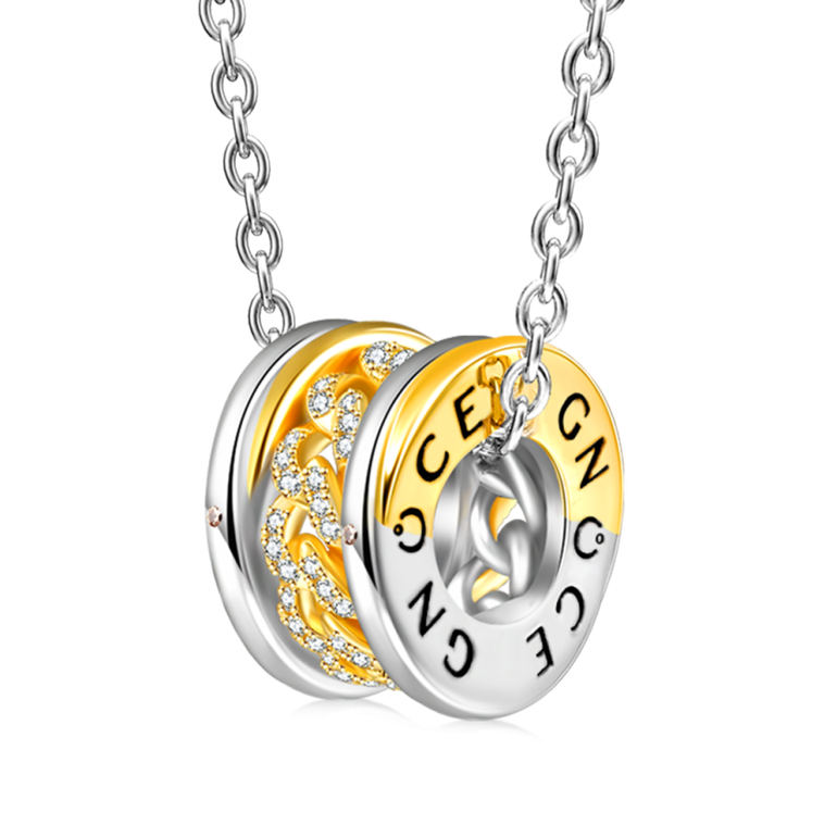 Gnoce Interlocking Link Pendant Necklaces