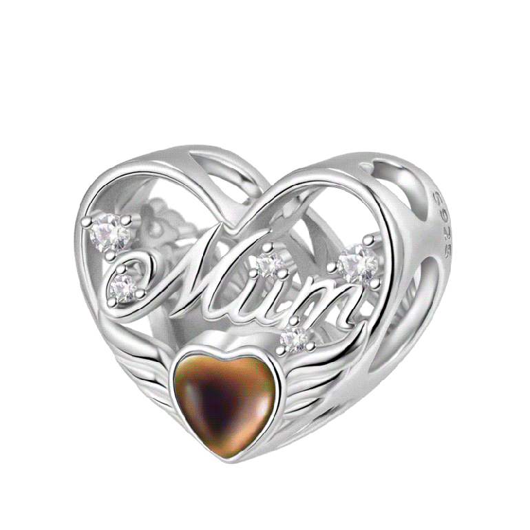 Gnoce Mum Mood Heart Charm