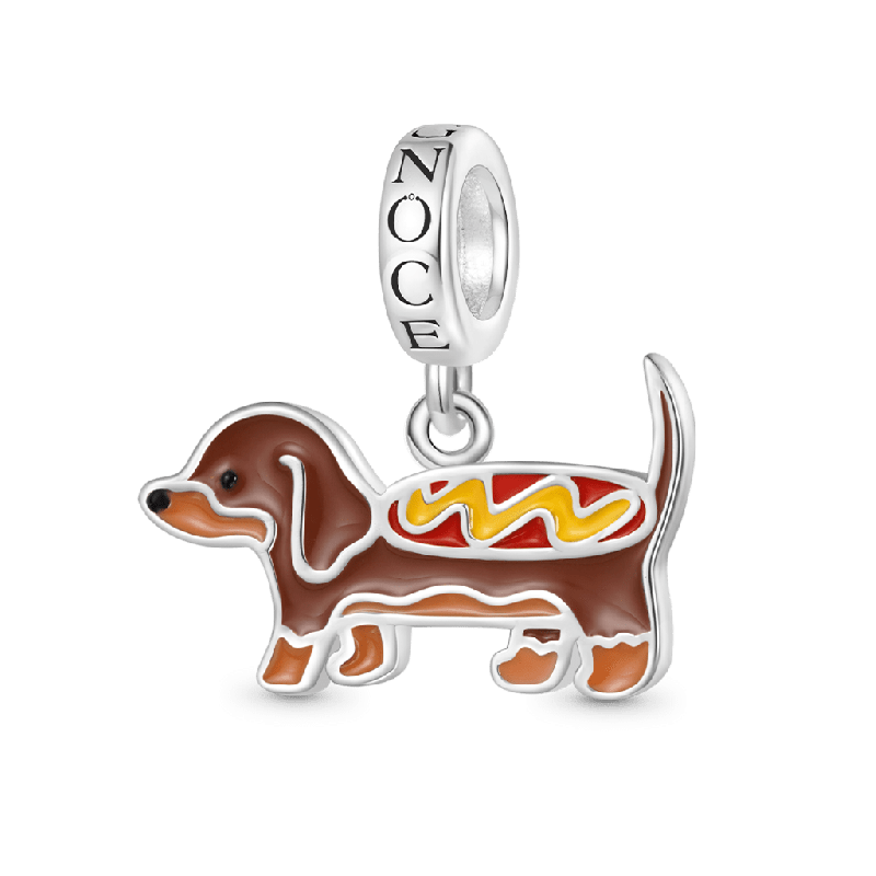 Gnoce Dachshund Pendant Dangle Charm