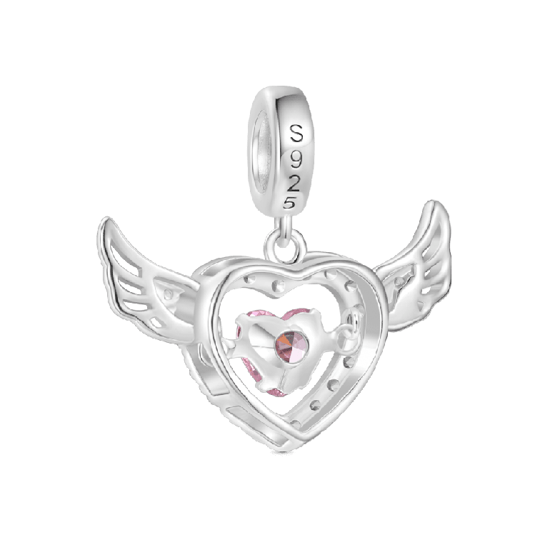 Gnoce Beating Heart Pendant Dangle Charm