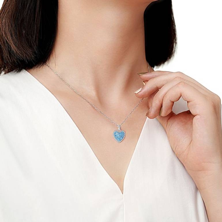 Gnoce Love Heart Twisted Rope Necklaces