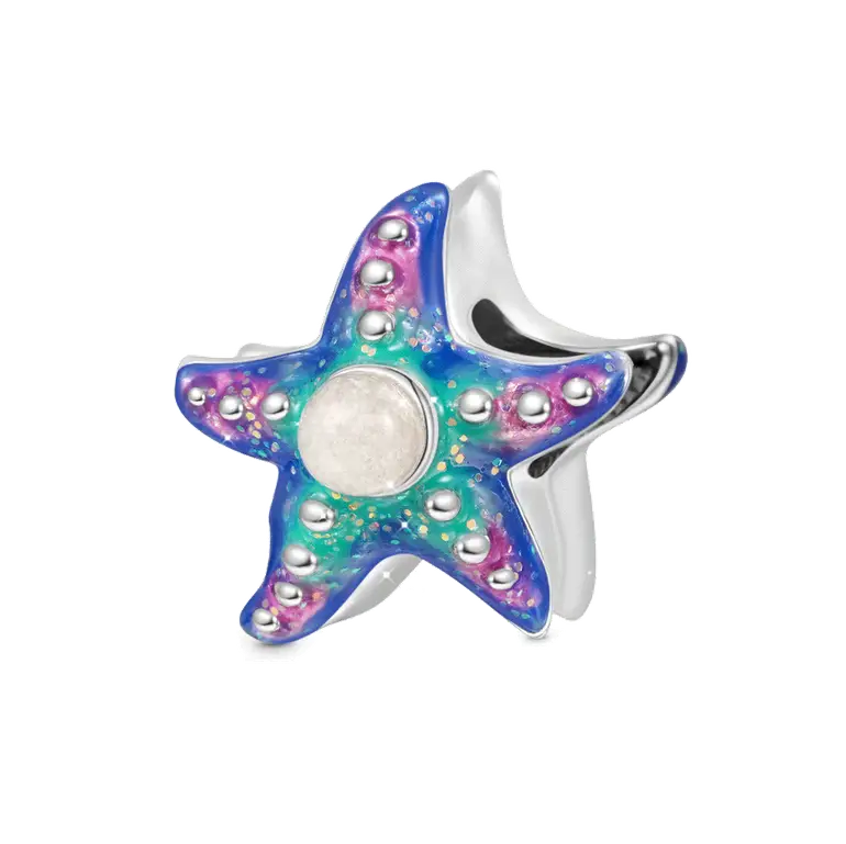 Gnoce Summer Ocean Glow-in-the-Dark Starfish Charm