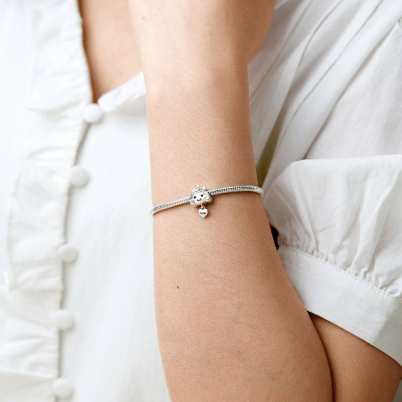Gnoce Love Little Girl Engravable Charm
