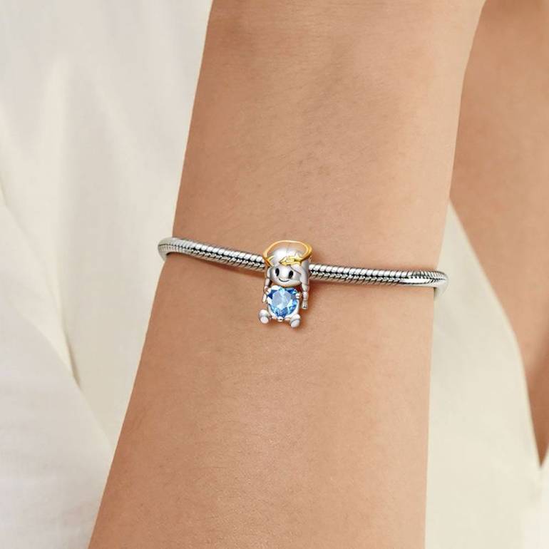 Gnoce Sagittarius Zodiac Sign Embraces Heart Gem Charm