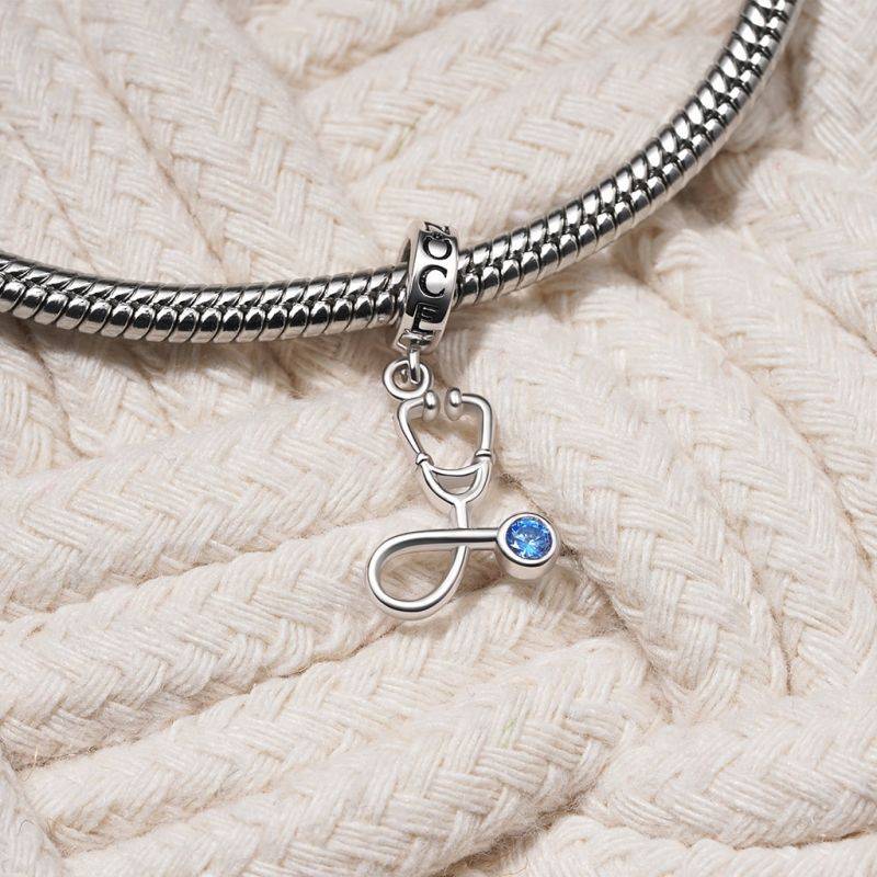Gnoce Stethoscope Pendant Dangle Charm
