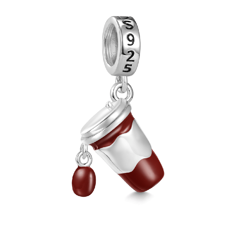 Gnoce Coffee Cup Pendant Dangle Charm