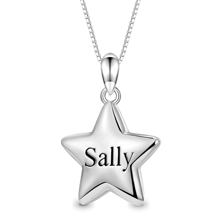 Gnoce Engravable Star Necklaces