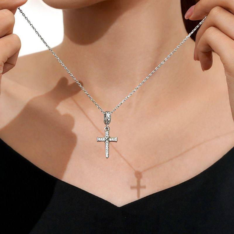 Gnoce Vintage Cross Pendant Dangle Charm