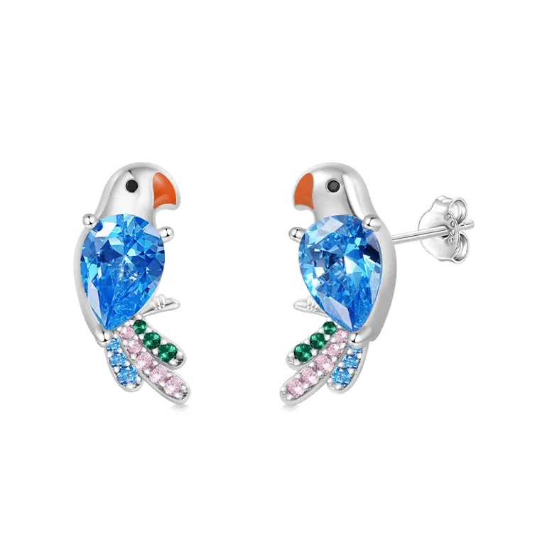 Gnoce Parrot Stud Earrings