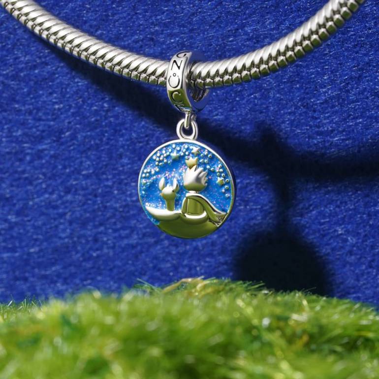 Gnoce Little Boy Fox Pendant Dangle Charm