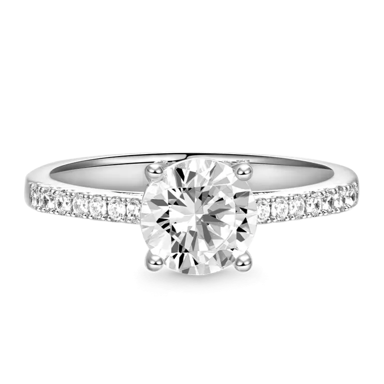 Gnoce Sky Blue Three-Stone Engagement Ring