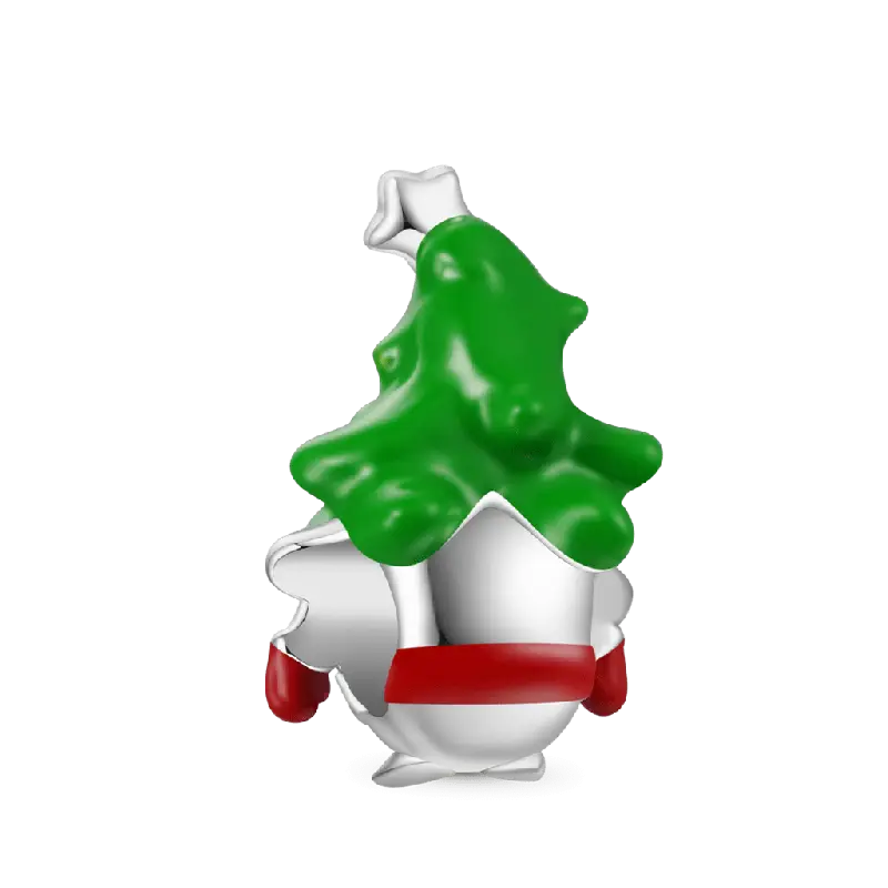 Gnoce Christmas Tree Gnome Charm