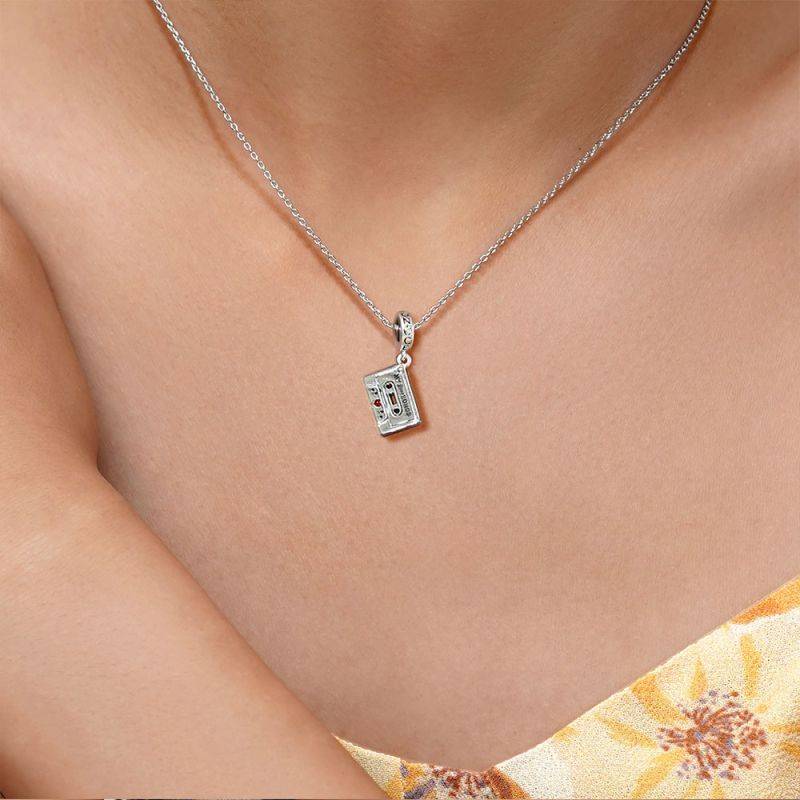 Gnoce Cassette Tape Pendant Dangle Charm