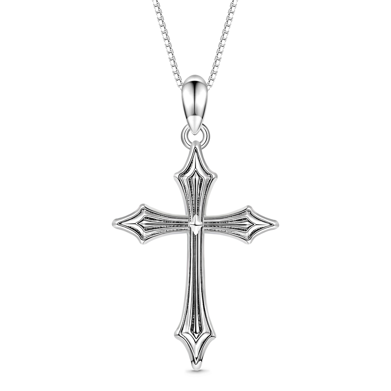 Gnoce Sparkling Cross Necklaces