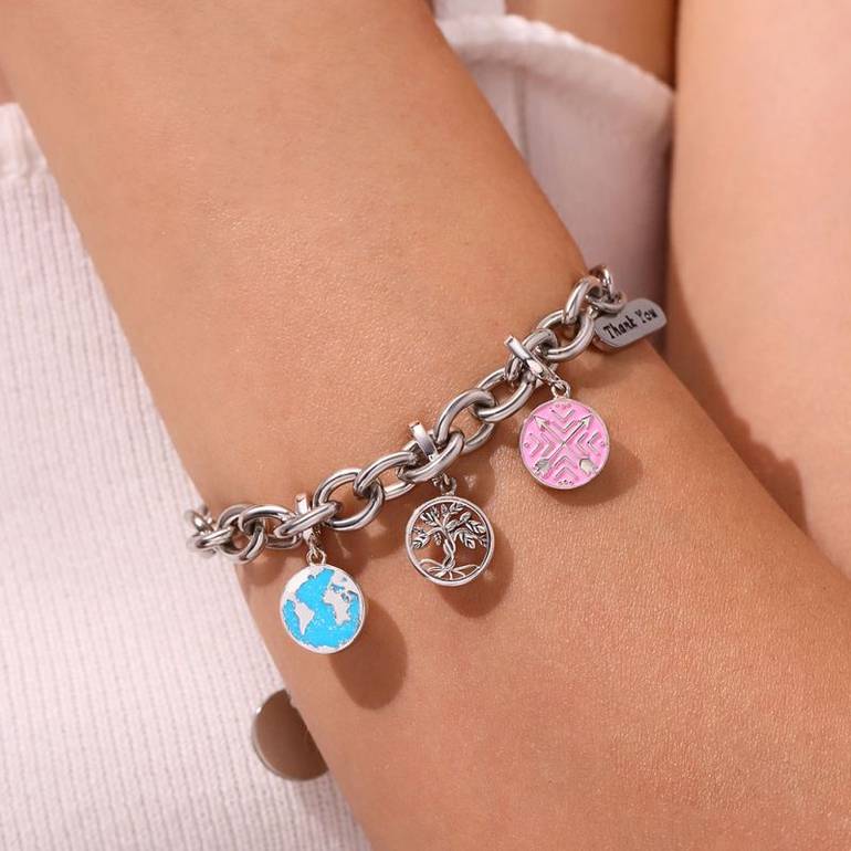 Gnoce Blue Earth Clasp Clusters Charm