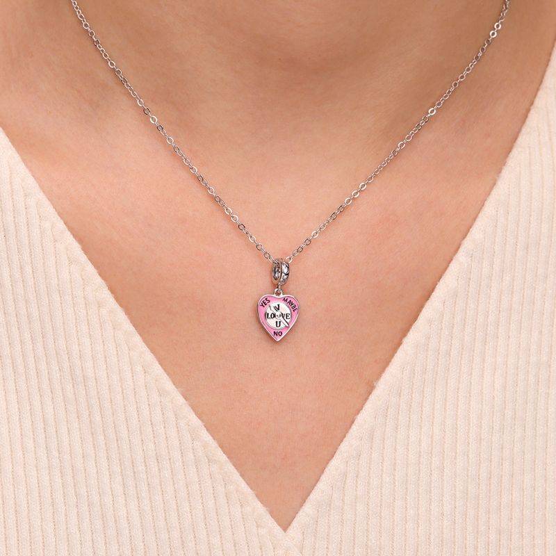 Gnoce Expressing Love Heart-shaped Pointer Pendant Dangle Charm