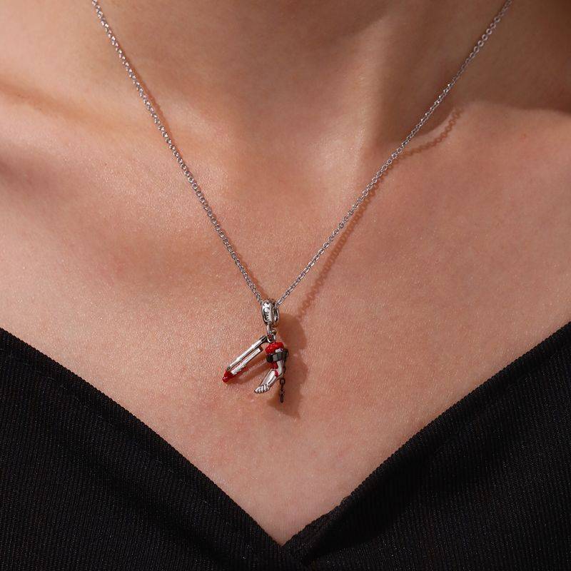Gnoce Dangerous SAW Severed Leg Pendant Dangle Charm