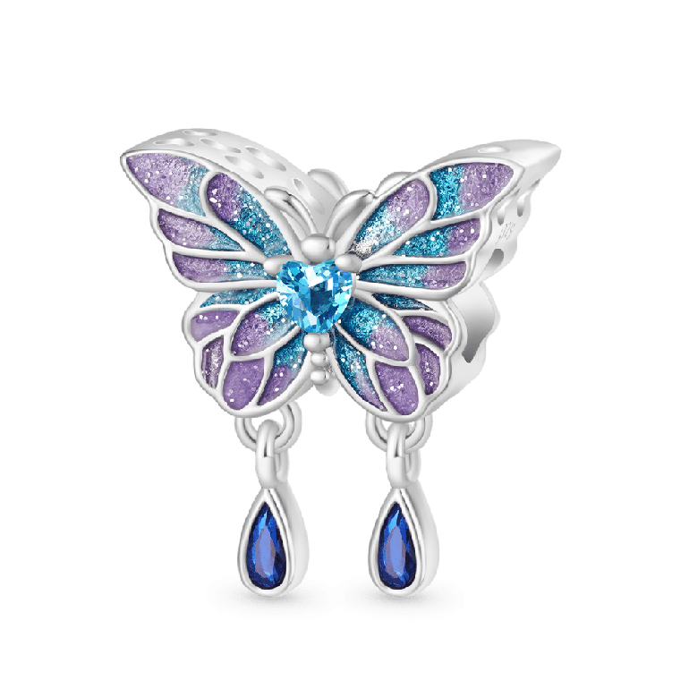 Gnoce Blue Morpho Butterfly Charm