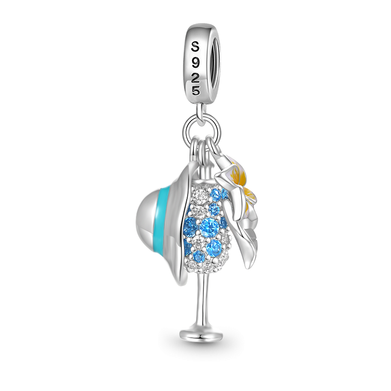 Gnoce Vacation Life Triple Pendant Dangle Charm