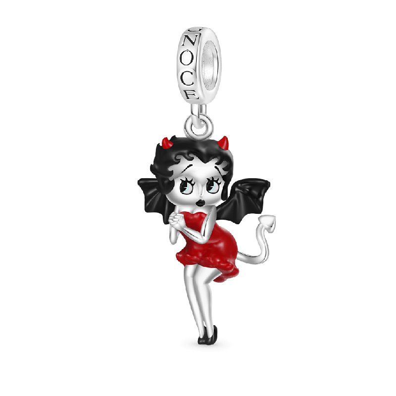 Gnoce Halloween Little Devil Betty Boop Pendant Dangle Charm