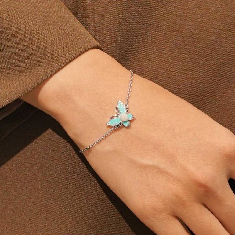 Gnoce Adjustable Glow-in-the-Dark Butterfly Bracelets