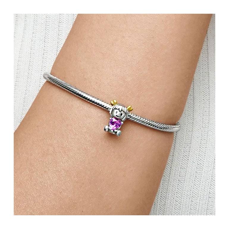 Gnoce Cancer Zodiac Sign Embraces Heart Gem Charm