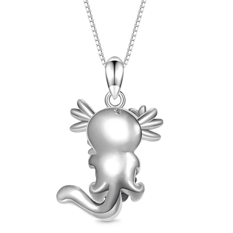 Gnoce Embrace Love Sakura Mexican Axolotl & Baby Necklaces