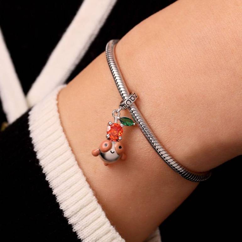 Gnoce Bubble-eye Goldfish Pendant Dangle Charm