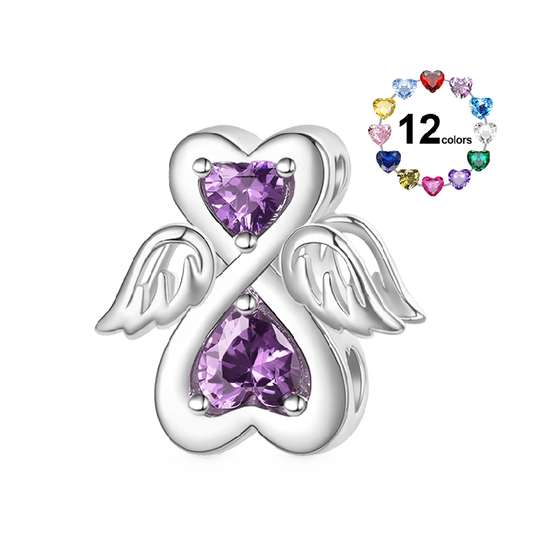 Gnoce Birthstone Angel Charm