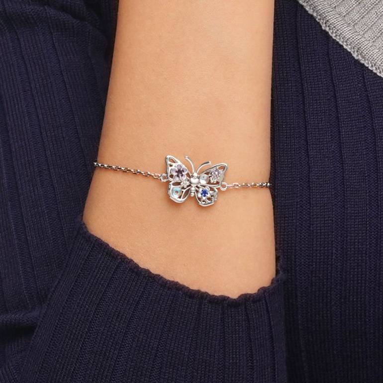 Gnoce Adjustable Flying Butterfly Bracelets