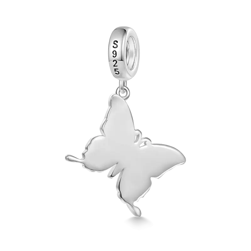 Gnoce Blue-violet Butterfly Pendant Dangle Charm