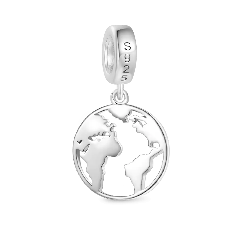 Gnoce Sparkling Earth Pendant Dangle Charm
